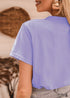 Boho Crew Neck Top Blouse Joelle